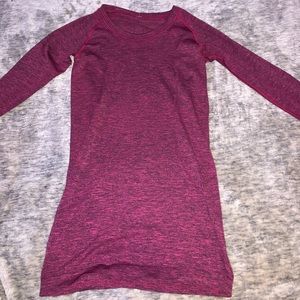 Magenta lulu lemon long sleeve shirt